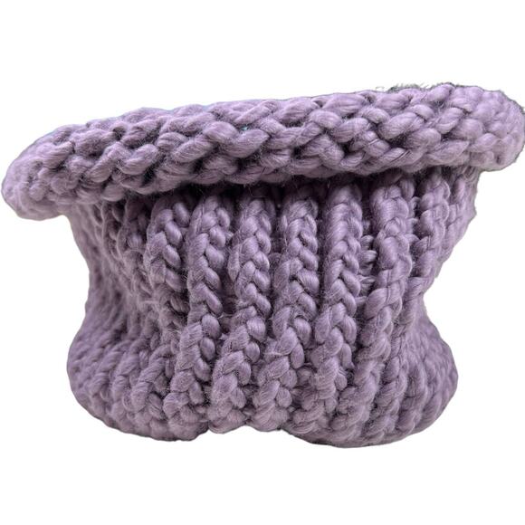 Soft Slouchy Handmade Winter Hat Toque Toboggan Light Purple Gift Idea - Picture 2 of 10